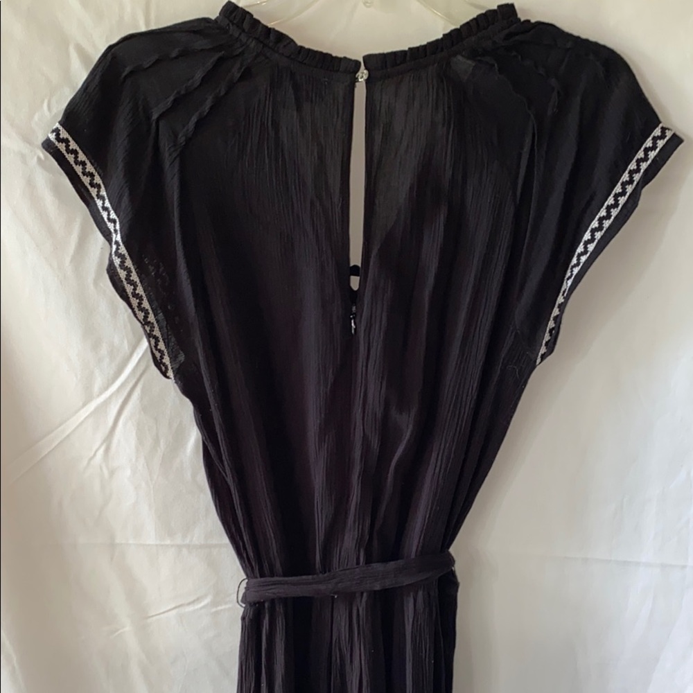 CeCe Black Jumpsuit with Waist Tie - Picture 11 of 12